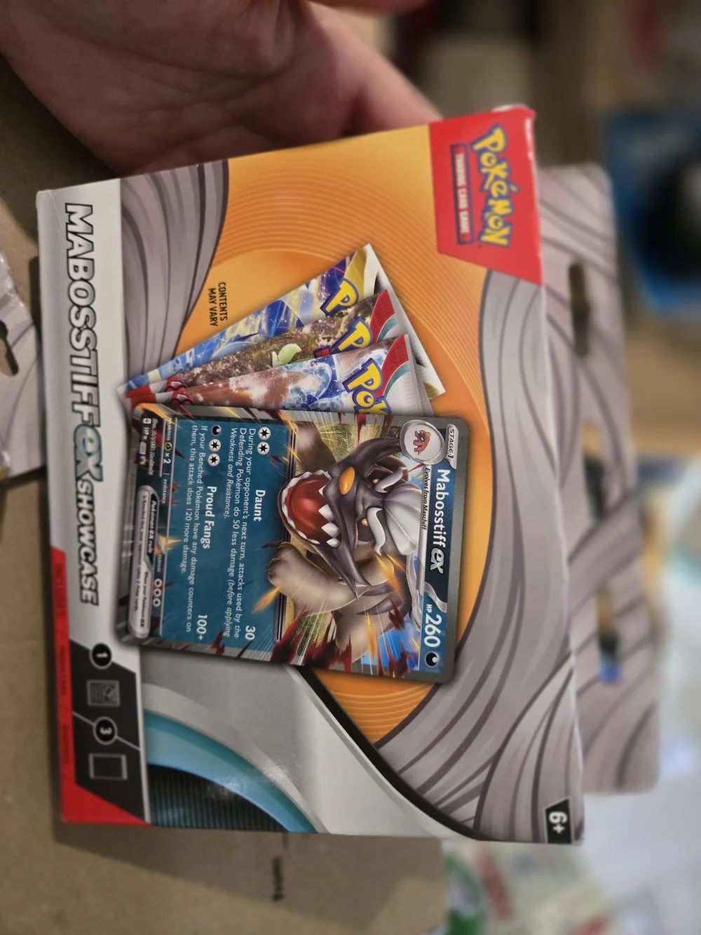 Pokémon Mabosstiff EX Showcase Box - Blue/Red Accent 2 Sealed Boxes